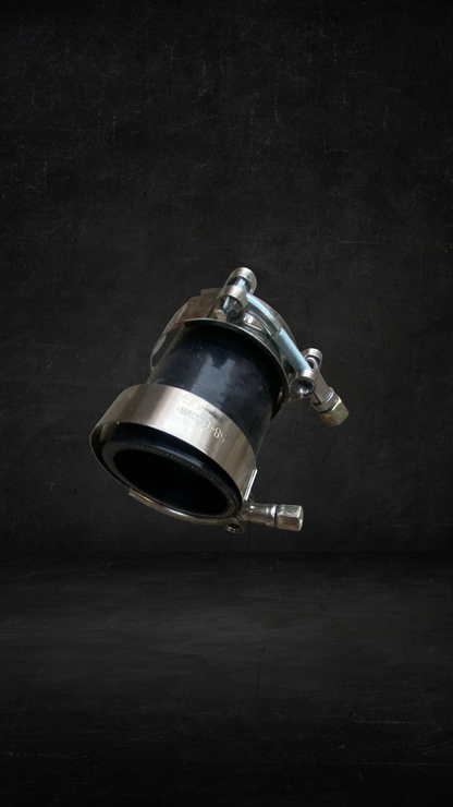 Conector reto de silicon 50mm+abraçadeiras